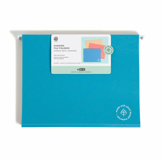 U Brands U-Eco Hanging File Folders 6 Count