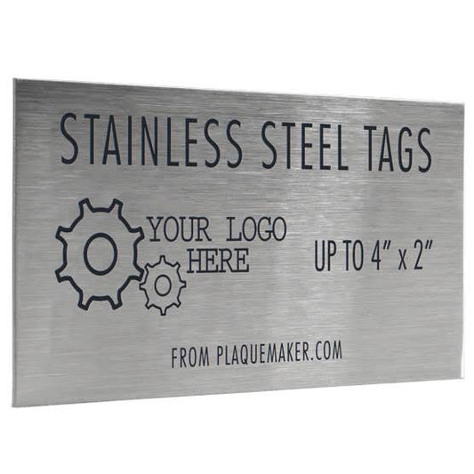 PlaqueMaker Customizable Stainless Steel Labels